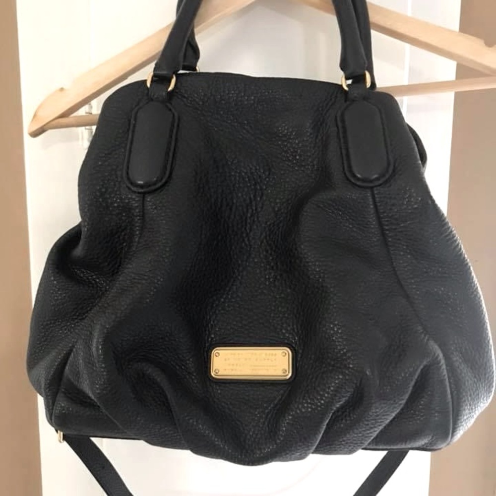 Vintage Marc Jacobs Black Leather Tote Bag